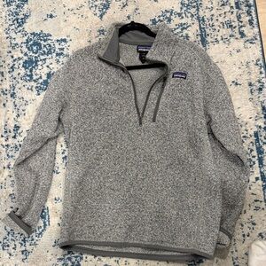 Patagonia Heathered Gray Fleece Pullover